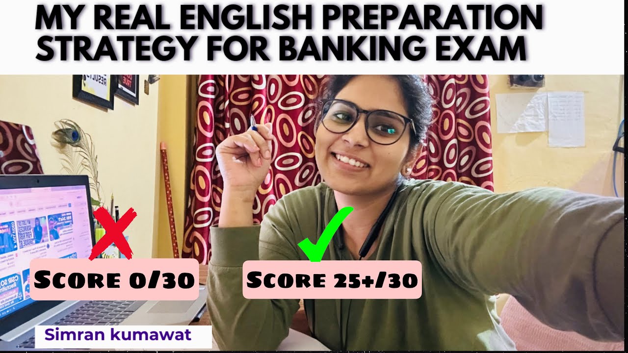 My real English strategy for BANKING exam 🏦✅ || ENGLISH Strategy for beginners || 💯| BEST STRATEGY