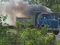 trucking burning on 401 trucking burning on 401