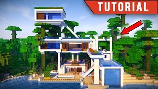 Minecraft How To Build A Tree Village Big Treehouse Tutorial
