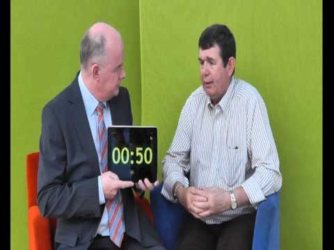 Gerard Harkin, Carlton Enterprises, takes the 60 second challenge with Omagh Enterprise Company