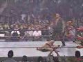 scott hall takes on super calo with a run in by a returning ray traylor (big bossman)