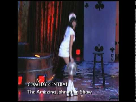 Erica Vanlee Aerial Silk performance and The Amazing Johnathan Show