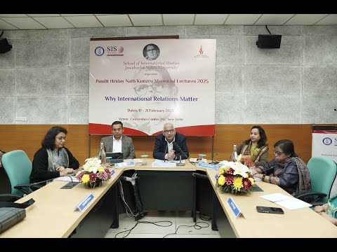 Session - "Why the Americas Matter" at Pandit Hriday Nath Kunzru Memorial Lectures 2025