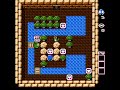 buy this game and more at www.pedrogames.com . adventures of lolo is a unique puzzle game, it was a pretty popular game for the nes, it spawned two sequels for the nes and one for the game boy. princess lala has been kidnapped, it is up to lolo to save her. so he enters the great devils castle where she is being held. he will now have to go through 50 puzzling rooms to save her. adventures of lolo is really just many rooms that you will have to think your way out of. there will be various enemies, obstacles, such as rocks and water, arrows which will allow you to only move one direction, and more. in each room there are hearts you must collect. after collecting all the heart a treasure chest will open, get to the chest and the door to the room will open. it is much more challenging then it seems. you will have to move blocks in certain areas, do things in a certain order, and just sit and think about what you need to do. many enemies cannot move, but getting in there path will lose you a life, so moving carefully, pushing blocks, and thinking are key. if you want a mind-challenging puzzle game, then check out the adventures of lolo.