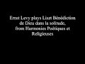 Ernst Levy plays Liszt Bénédiction de Dieu dans la solitude (Part 2)