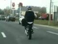 Moped wheeling in 125 km/h Moped wheeling in 125 km/h