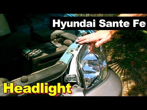 2003 Hyundai Sante Fe Headlight Replacement