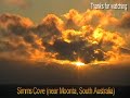 Sunset on Simms Cove (near Moonta, South Australia)