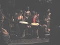 Megan drumming at the Grand Kruger Lodge - Marloth Park, SA