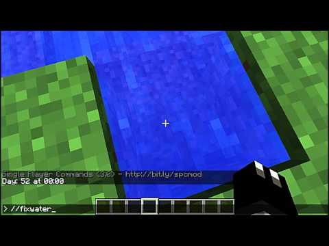 how to drain water in minecraft with worldedit