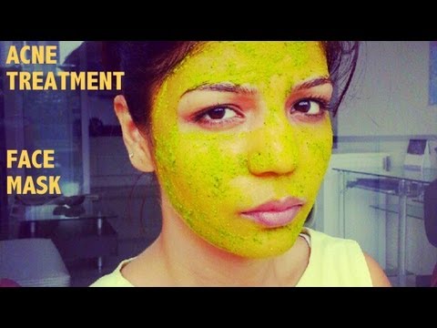 How To Cure Acne,Spots marks: Home Remedy For Acne Clearing and Clear Skin,Turmeric Neem face Pack