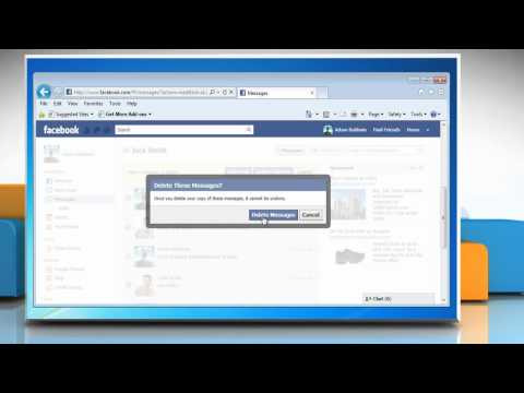 how to to delete facebook messages