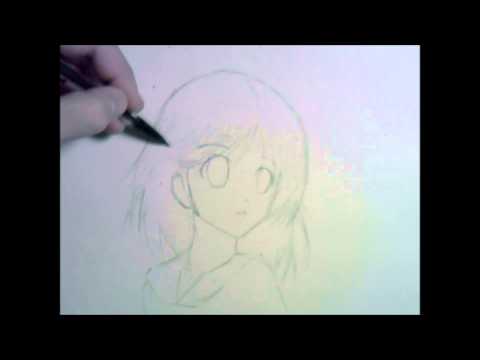 how to draw wavy anime hair