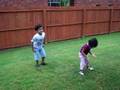 Aryaa doing Karate with Param