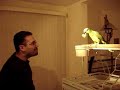 Feeding Chaudry Saab the Parrot Feeding Chaudry Saab the Parrot