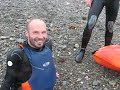 Sahi in the Bray sea waves kayak alived experience.