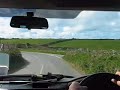 Driving along the coast to Land\