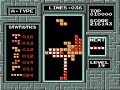 this movie aims for the fastest possible time to get a score of 999999 in the nintendo tetris. it warps directly to the 19th level and fills half of the field quickly to be able to operate short distances in the top part of the field. from there on, it only gets tetrises (4-line clearings) until the score is maxed out. the occasional blinks in the movie are caused by rapid pausing to manipulate luck.