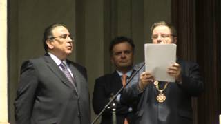 VÍDEO: Ato cívico no Palácio da Liberdade marca transmissão do cargo de governador