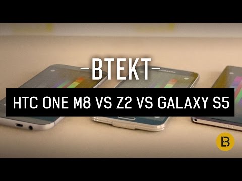 HTC One (M8), Samsung Galaxy S5 and Sony Xperia Z2 screen comparison