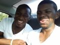 Malicious And Leo In The Back Seat Of The Car Cutting A Fool On The Way Back From Miami.