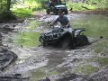 North Johnson and family playing in the mud in their Polaris Ranger