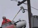 DV-318-2 OCT 2003 PORT COQUITLAM POWER LINES DOWN ON PITT RI