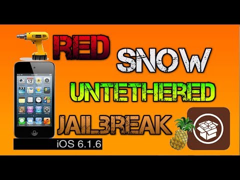 How To Jailbreak iOS 6.1.6 Untethered iPhone 3gs & iPod Touch 4g Redsn0w (download cydia)