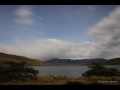 Stars, moving Moonbow and rainbow over Torres del Paine, Patagonia, Chile, by Stéphane Guisard