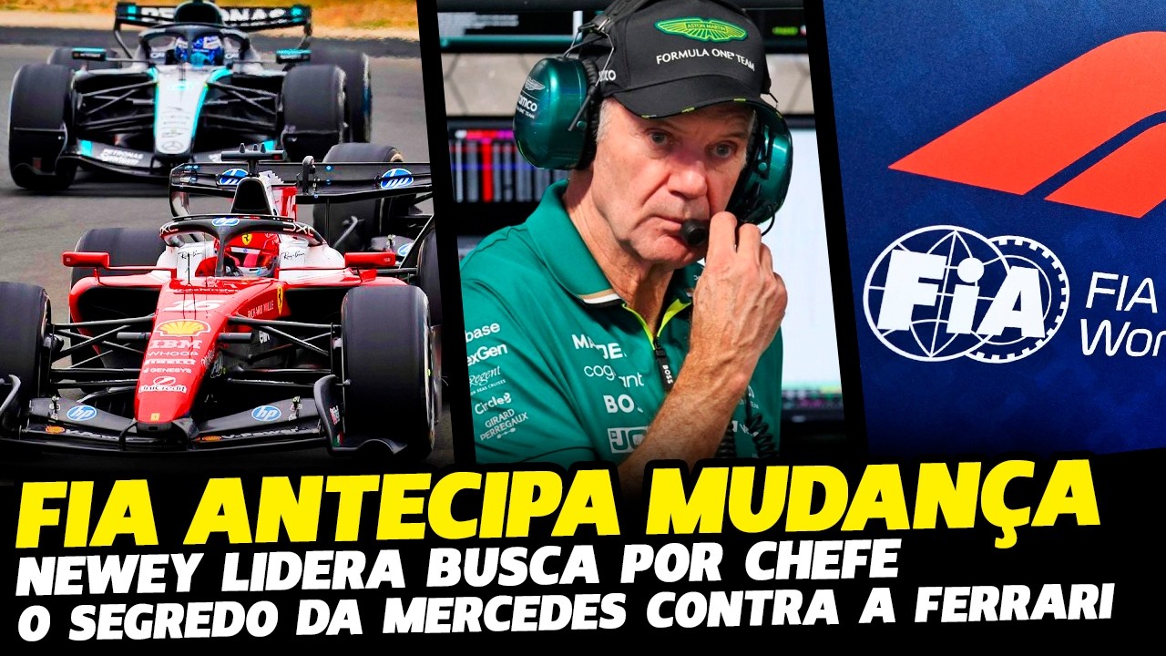 🚨FIA ANTECIPA ADUO, NEWEY LIDERA BUSCA POR CHEFE E SEGREDO DA MERCEDES | FÓRMULA 1 | GP EM CASA