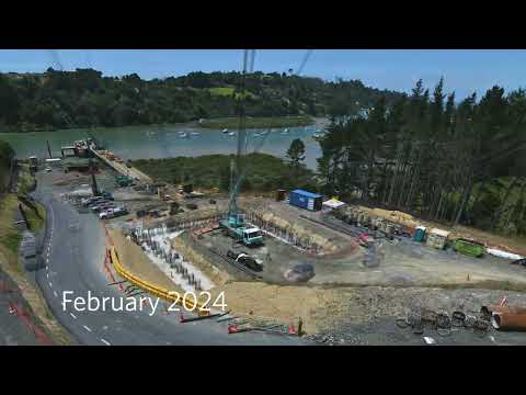 O Mahurangi – Penlink Wēiti Bridge timelapse - February 2024