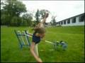 Lily Fall while Jumping : (