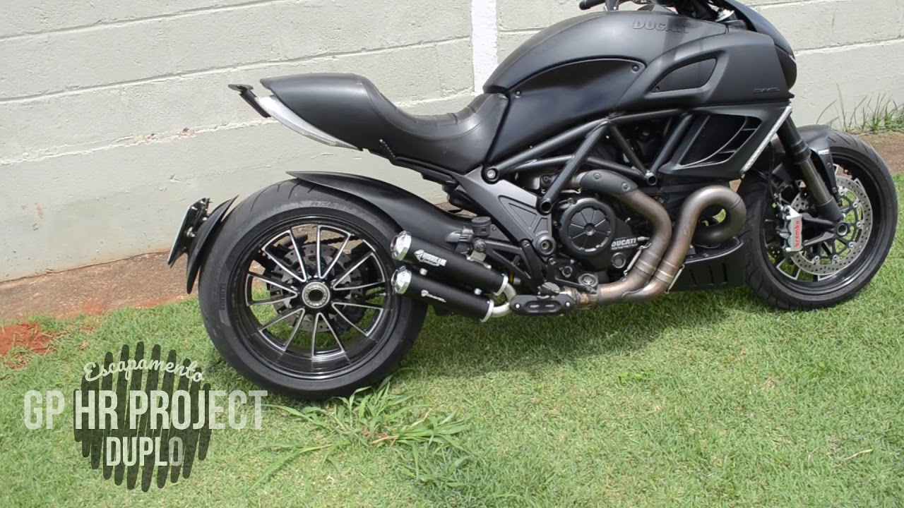 Capa do vídeo  Escapamento GP HR Project Duplo - Ducati Diavel 2011 a 2018