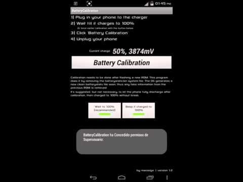 how to calibrate droid x battery