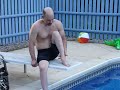 Paraplegic Uses Diving Board to Enter the Pool - DEMO 22
