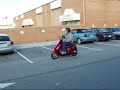 Riding a SWEI Electric Scooter