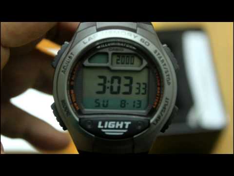 how to set casio w-96h