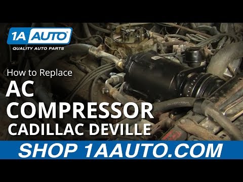 How To Install Replace Air Conditioning Compressor 67 Cadillac Sedan DeVille 1AAuto.com