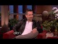 the actor was in a particularly naughty mood, with a saucy story about his co-star, and then he tried on some rather revealing underwear!