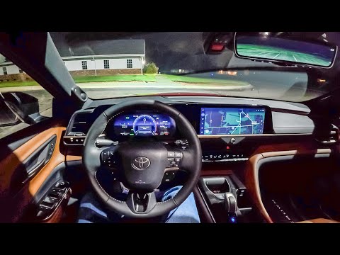 2025 Toyota Crown Signia Limited - POV Night Drive (Binaural Audio)