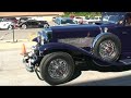 a beautiful coachbuilt duesenberg at the auburn cord duesenberg museum in auburn indiana. i believe the owner of the car said this was a murphy built car, tho i am unsure if that is exactly what he said. the car is powered by a straight-8 engine that was tremendously powerful for its day. the car ran smooth and relativly quiet for its age....it was a beautiful shade of bluish-purple, that was accented by chrome on the exterior, light wood, and gray wool on the interior. i would guess the value of this car is in excess of a million dollars.