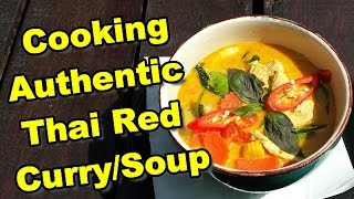 Cooking Thai Red Curry in Thailand