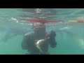 Ca�a submarina na praia de Labruge - Norte de Portugal
