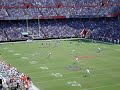 Florida Gator kick-off versus Tennessee