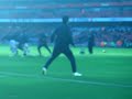 Carlos Vela crossing the ball to Almunia