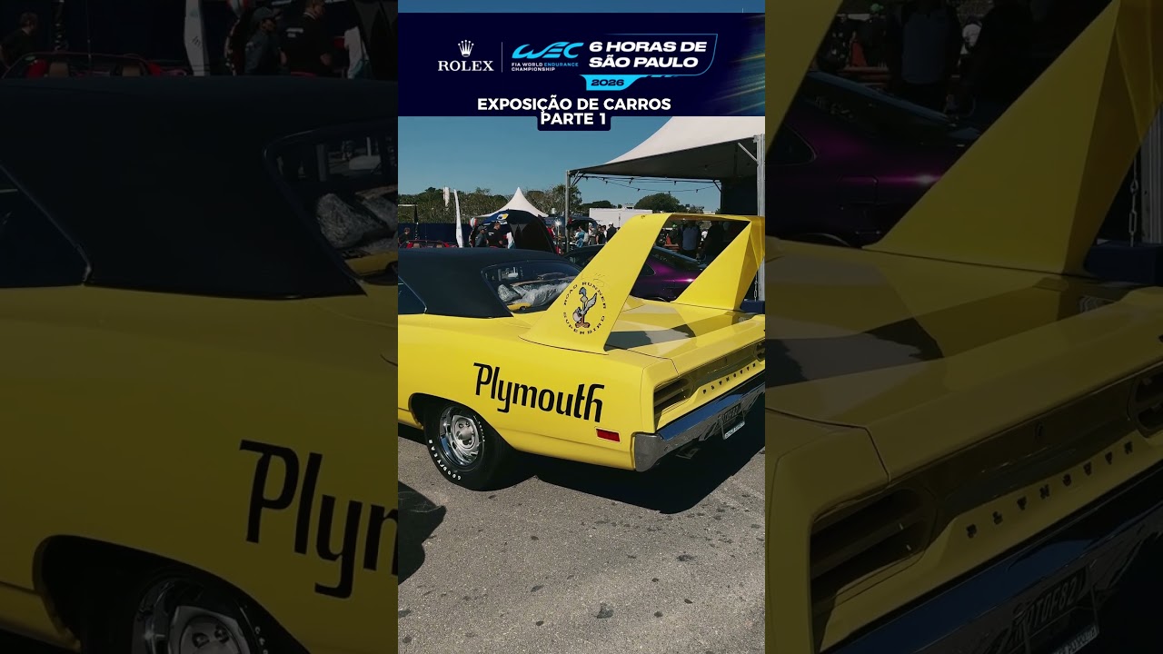 Parte 1 da exposição de carros no WEC São Paulo 😍👏