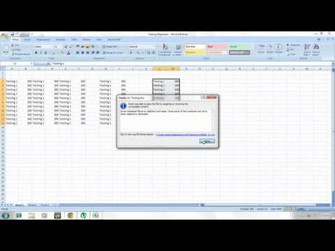 how to recover original excel file