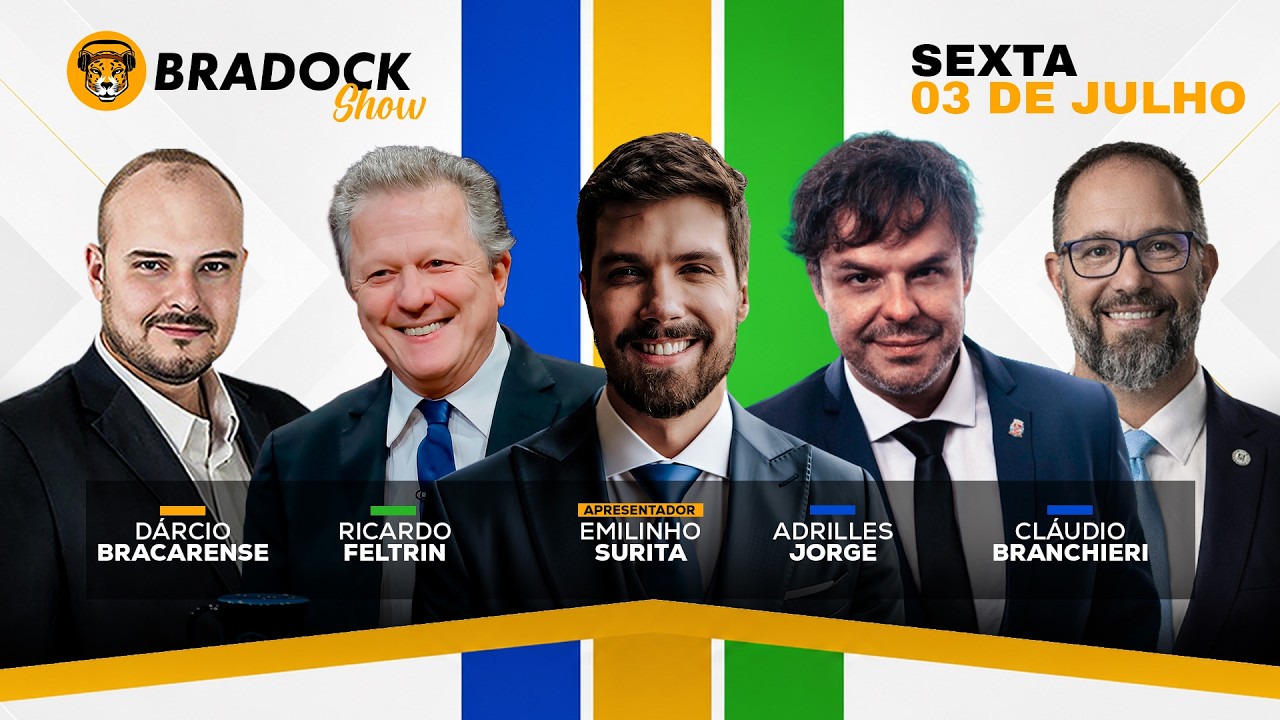 Bradock Show 03/07/26 - EMILINHO, RICARDO FELTRIN, DÁRCIO BRACARENSE, ADRILLES JORGE E MARCO MARCON