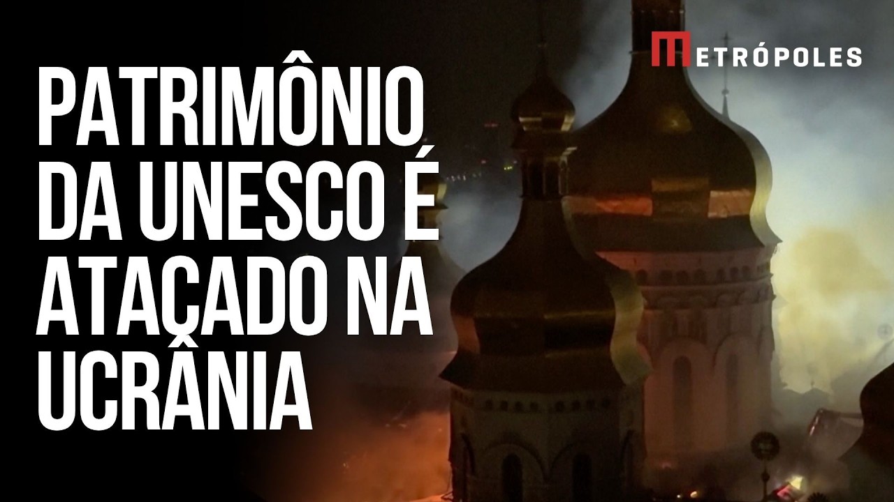 Patrimônio da Unesco, monastério Kyiv-Pechersk Lavra, na Ucrânia, pega fogo após ataque russo
