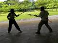 RSW 2008_09_07a (Sparring spear vs short Kagi-Yari)